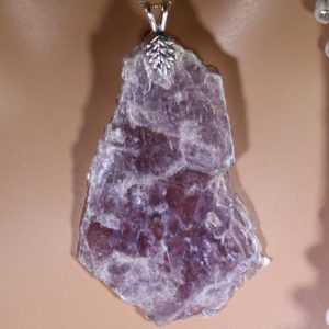 Shop Lepidolite Necklaces! Lepidolite Healing Stone Necklace with Positive Healing Energy! | Natural genuine Lepidolite necklaces. Buy crystal jewelry, handmade handcrafted artisan jewelry for women.  Unique handmade gift ideas. #jewelry #beadednecklaces #beadedjewelry #gift #shopping #handmadejewelry #fashion #style #product #necklaces #affiliate #ad