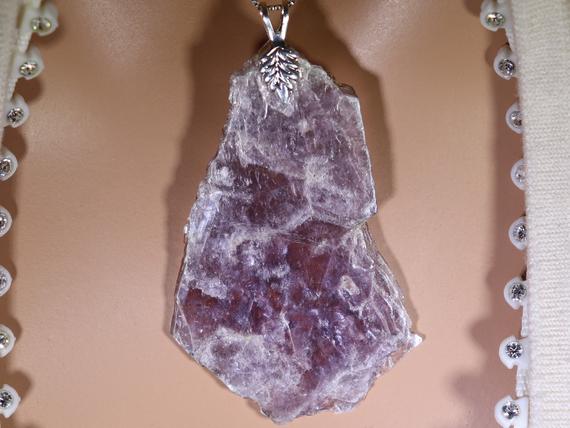 Lepidolite Healing Stone Necklace With Positive Healing Energy!