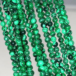 Shop Malachite Round Beads! 4mm Hedge Maze Malachite Gemstone Green Round 4mm Loose Beads 15.5 inch Ful Strand (90146385-154) | Natural genuine round Malachite beads for beading and jewelry making.  #jewelry #beads #beadedjewelry #diyjewelry #jewelrymaking #beadstore #beading #affiliate #ad