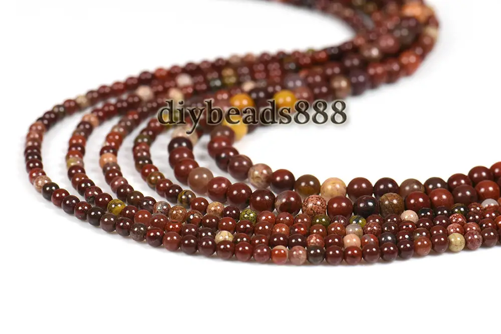 Mookaite,15 Inch Full Strand Natural Mookaite Smooth Round Beads 2mm 3mm For Choice