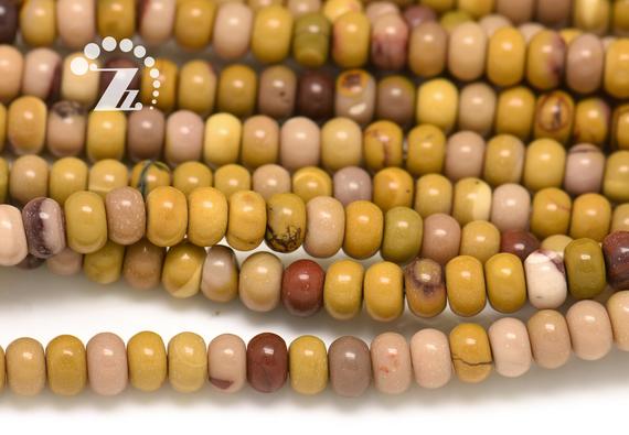 Mookaite Smooth Rondelle Spacer Beads,roundel Bead,abacus Bead,genuine Natural,diy Beads,4x6mm 5x8mm 6x10mm For Choice,15" Full Strand