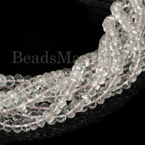 Shop Morganite Faceted Beads! Morganite Beads, 6-6.5 MM Morganite Beads, Morganite Faceted Beads, Morganite Rondelle Beads, Morganite Natural Beads, Morganite Faceted | Natural genuine faceted Morganite beads for beading and jewelry making.  #jewelry #beads #beadedjewelry #diyjewelry #jewelrymaking #beadstore #beading #affiliate #ad