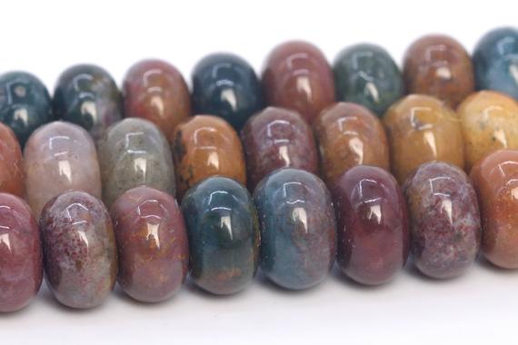 6x4mm Ocean Jasper Beads Grade Aaa Genuine Natural Gemstone Rondelle Loose Beads 15" / 7.5" Bulk Lot Options (107354)