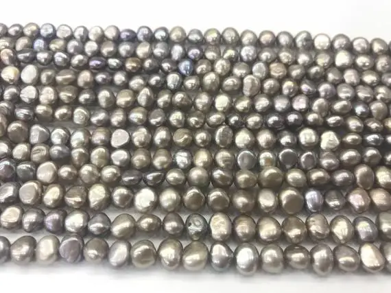 Natural Freeshape 6-7mm Light Coffee Freshwater Pearl Nugget Grade A Twilight Loose Beads 14inch Jewelry Bracelet Necklace Material Supply