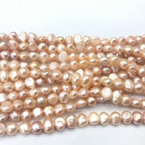 Shop Freshwater Pearls! Natural Freeshape Pink Freshwater Pearl Nugget Grade A Twilight Loose Beads 14inch Jewelry Supply Bracelet Necklace Material Support | Natural genuine beads Pearl beads for beading and jewelry making.  #jewelry #beads #beadedjewelry #diyjewelry #jewelrymaking #beadstore #beading #affiliate #ad