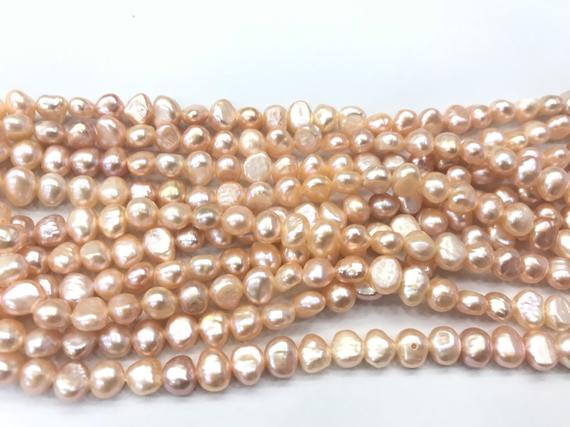 Natural Freeshape Pink Freshwater Pearl Nugget Grade A Twilight Loose Beads 14inch Jewelry Supply Bracelet Necklace Material Support