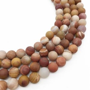 Shop Petrified Wood Beads! 10mm Matte Petrified Wood Jasper Beads, Round Gemstone Beads, Wholesale Beads | Natural genuine round Petrified Wood beads for beading and jewelry making.  #jewelry #beads #beadedjewelry #diyjewelry #jewelrymaking #beadstore #beading #affiliate #ad