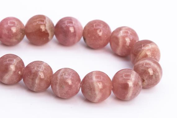 7mm Argentina Rhodochrosite Beads Red Pink Grade Aaa Genuine Natural Gemstone Half Strand Round Loose Beads 7" (112043h-3468)
