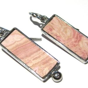 Shop Rhodonite Earrings! orecchini rodonite | Natural genuine Rhodonite earrings. Buy crystal jewelry, handmade handcrafted artisan jewelry for women.  Unique handmade gift ideas. #jewelry #beadedearrings #beadedjewelry #gift #shopping #handmadejewelry #fashion #style #product #earrings #affiliate #ad