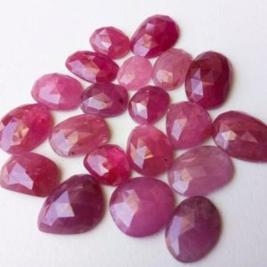 Shop Ruby Cabochons! 8-13mm Pink Ruby Rose Cut Cabochons, Natural Ruby Rose Cut Flat Back Cabochons, Loose Ruby Gemstones, 5 Pcs Ruby For Jewelry – PDG283 | Natural genuine stones & crystals in various shapes & sizes. Buy raw cut, tumbled, or polished gemstones for making jewelry or crystal healing energy vibration raising reiki stones. #crystals #gemstones #crystalhealing #crystalsandgemstones #energyhealing #affiliate #ad
