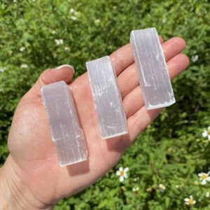 2.5” Selenite Stick, Selenite, Selenite Wand, Charger, Gypsum, Stick, Wand, Log, Palm Stone, Crystal | Natural genuine stones & crystals in various shapes & sizes. Buy raw cut, tumbled, or polished gemstones for making jewelry or crystal healing energy vibration raising reiki stones. #crystals #gemstones #crystalhealing #crystalsandgemstones #energyhealing #affiliate #ad