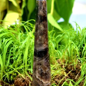 Shop Smoky Quartz Points & Wands! Large 260MM Natural Black Smoky Quartz Metaphysical Healing Power Reiki Spiritual 8 Faceted Obelisk Tower | Natural genuine stones & crystals in various shapes & sizes. Buy raw cut, tumbled, or polished gemstones for making jewelry or crystal healing energy vibration raising reiki stones. #crystals #gemstones #crystalhealing #crystalsandgemstones #energyhealing #affiliate #ad