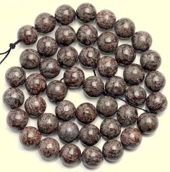 10 Strands 4mm Brown Snowflake Obsidian Gemstone Brown Round Loose Beads 15 Inch Full Strand (80005873-m29 X10)