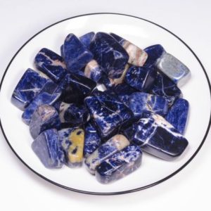 Shop Sodalite Jewelry! Bulk yellow blue sodalite gravels-polished-chips-blue crystals-energy gemstone-jewelry making-necklace | Natural genuine Sodalite jewelry. Buy crystal jewelry, handmade handcrafted artisan jewelry for women.  Unique handmade gift ideas. #jewelry #beadedjewelry #beadedjewelry #gift #shopping #handmadejewelry #fashion #style #product #jewelry #affiliate #ad