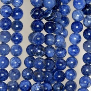 Shop Sodalite Round Beads! 10mm Sodalite Gemstone Dark Blue Round Loose Beads 7 inch Half Strand (90191845-B66) | Natural genuine round Sodalite beads for beading and jewelry making.  #jewelry #beads #beadedjewelry #diyjewelry #jewelrymaking #beadstore #beading #affiliate #ad