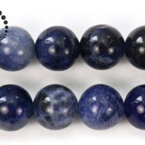 Blue Sodalite smooth round beads,Sodalite,natural,gemstone,diy beads,jewelry making,4mm 6mm 8mm 10mm 12mm 14mm  for choice,15" full strand | Natural genuine round Gemstone beads for beading and jewelry making.  #jewelry #beads #beadedjewelry #diyjewelry #jewelrymaking #beadstore #beading #affiliate #ad
