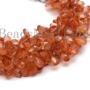 Shop Sunstone Faceted Beads! Sunstone Faceted Pear Shape 5×8-9×13 mm Beads, Sunstone Faceted Beads, Sunstone Pear Shape Beads, Sunstone Beads, New Arrival Sunstone | Natural genuine faceted Sunstone beads for beading and jewelry making.  #jewelry #beads #beadedjewelry #diyjewelry #jewelrymaking #beadstore #beading #affiliate #ad