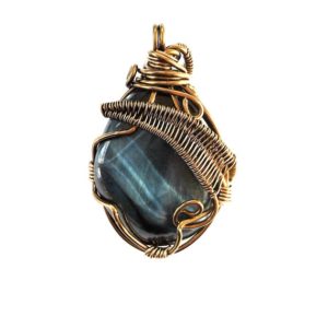 Shop Tiger Eye Pendants! Tiger Eye Pendant, Blue Stone Necklace, Mens Necklace, 40th Birthday Gift for Man | Natural genuine Tiger Eye pendants. Buy handcrafted artisan men's jewelry, gifts for men.  Unique handmade mens fashion accessories. #jewelry #beadedpendants #beadedjewelry #shopping #gift #handmadejewelry #pendants #affiliate #ad