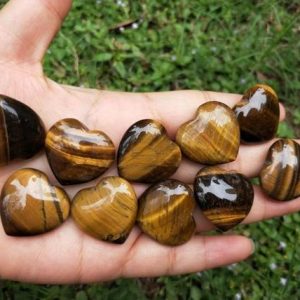 Shop Tiger Eye Shapes! Tiger's Eye Puffy Heart Healing Crystals and Stones | Natural genuine stones & crystals in various shapes & sizes. Buy raw cut, tumbled, or polished gemstones for making jewelry or crystal healing energy vibration raising reiki stones. #crystals #gemstones #crystalhealing #crystalsandgemstones #energyhealing #affiliate #ad