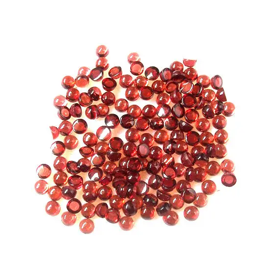 10 Piece 3mm Red Garnet Cabochon Round Gemstone, 3mm Red Garnet Round Cabochon Gemstone, Natural Aaa Quality Gemstone Garnet Cabochon Round