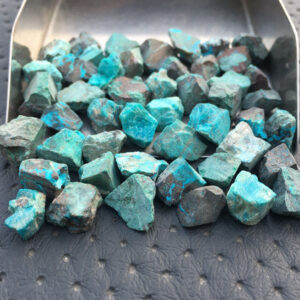 25 AAA Grade Chrysocolla Raw Gemstone Pieces (8-10 MM)