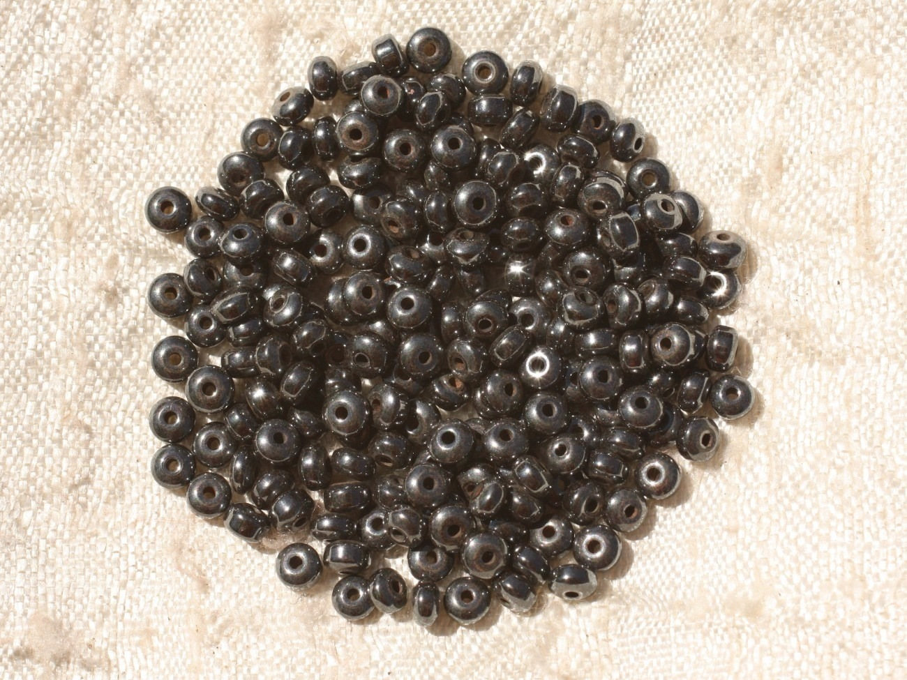 40pc - Perles De Pierre - Hématite Rondelles 3x2mm   4558550017604