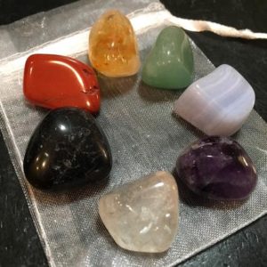 7 Chakra Crystal Set – Seven Piece Chakra Stone Set – Tumbled Healing Crystal Chakra Set – Chakra Balancing Stones – Crystal Starter Kit | Shop jewelry making and beading supplies, tools & findings for DIY jewelry making and crafts. #jewelrymaking #diyjewelry #jewelrycrafts #jewelrysupplies #beading #affiliate #ad
