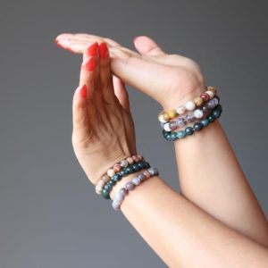 Shop Agate Bracelets! Colorful Agate Bracelet Set in Botswana, Crazy Lace, Moss | Natural genuine Agate bracelets. Buy crystal jewelry, handmade handcrafted artisan jewelry for women.  Unique handmade gift ideas. #jewelry #beadedbracelets #beadedjewelry #gift #shopping #handmadejewelry #fashion #style #product #bracelets #affiliate #ad