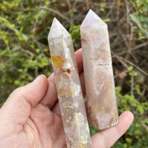 3.5~4.5 Inch Natural Cherry Blossom Agate Tower,Obelisk Tower,Crystal Point Tower,Crystal Wand,Healing Crystal,Home Decor Tower,Gift For Her | Natural genuine stones & crystals in various shapes & sizes. Buy raw cut, tumbled, or polished gemstones for making jewelry or crystal healing energy vibration raising reiki stones. #crystals #gemstones #crystalhealing #crystalsandgemstones #energyhealing #affiliate #ad