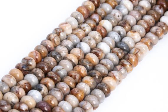 Genuine Natural Red Crazy Lace Agate Loose Beads Rondelle Shape 6x4mm 8x5mm