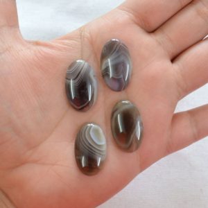 Shop Agate Shapes! Botswana Agate Loose Gemstone, Botswana Agate, Flat Back, 4 Pieces Lot, Brown Color Oval Shape Gemstone For Jewelry, 15x25mm #AR9975 | Natural genuine stones & crystals in various shapes & sizes. Buy raw cut, tumbled, or polished gemstones for making jewelry or crystal healing energy vibration raising reiki stones. #crystals #gemstones #crystalhealing #crystalsandgemstones #energyhealing #affiliate #ad