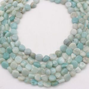 Shop Amazonite Chip & Nugget Beads! 7-9mm Nugget Natural Amazonite  beads,Irregular Multi color Gemstone beads,Loose Amazonite Pebble beads,Healing Stone-15.5inches–NST1220-10 | Natural genuine chip Amazonite beads for beading and jewelry making.  #jewelry #beads #beadedjewelry #diyjewelry #jewelrymaking #beadstore #beading #affiliate #ad