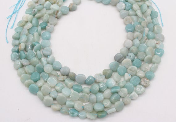 7-9mm Nugget Natural Amazonite Beads,irregular Multi Color Gemstone Beads,loose Amazonite Pebble Beads,healing Stone--15.5inches--nst1220-10