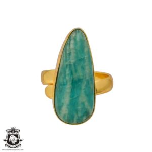 Shop Amazonite Rings! Size 7.5 – Size 9 Amazonite Ring Meditation Ring 24K Gold Ring GPR341 | Natural genuine Amazonite rings, simple unique handcrafted gemstone rings. #rings #jewelry #shopping #gift #handmade #fashion #style #affiliate #ad