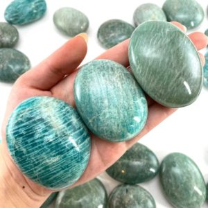 Shop Amazonite Shapes! Amazonite Palm stone, amazonite palmstone, pocket stone, worry stone, amazonite | Natural genuine stones & crystals in various shapes & sizes. Buy raw cut, tumbled, or polished gemstones for making jewelry or crystal healing energy vibration raising reiki stones. #crystals #gemstones #crystalhealing #crystalsandgemstones #energyhealing #affiliate #ad