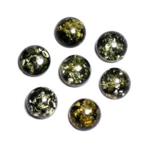 Shop Amber Beads! 1pc – Cabochon Natural Amber Round 10mm Green Black Yellow – 8741140003262 | Natural genuine beads Amber beads for beading and jewelry making.  #jewelry #beads #beadedjewelry #diyjewelry #jewelrymaking #beadstore #beading #affiliate #ad