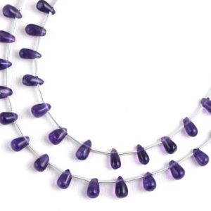 Shop Amethyst Bead Shapes! 1 Strand Natural Purple Amethyst,Drop Shape Amethyst,4×7-5x8mm Beads,Smooth Amethyst,Natural Amethyst,Amethyst,Gemstone Amethyst,Wholesale | Natural genuine other-shape Amethyst beads for beading and jewelry making.  #jewelry #beads #beadedjewelry #diyjewelry #jewelrymaking #beadstore #beading #affiliate #ad