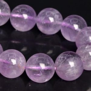 Shop Amethyst Round Beads! 12MM Translucent Lavender Amethyst Beads Grade AA Genuine Natural Gemstone Half Strand Round Loose Beads 8.5" (109489h-2984) | Natural genuine round Amethyst beads for beading and jewelry making.  #jewelry #beads #beadedjewelry #diyjewelry #jewelrymaking #beadstore #beading #affiliate #ad