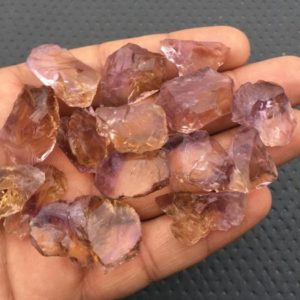 Shop Ametrine Stones & Crystals! 10 Piece Rough Ametrine Chunk Size 20-24 MM Raw, Nice Quality Natural Ametrine Rough,Loose Gemstones  Raw Crystal Ametrine Healing Stone | Natural genuine stones & crystals in various shapes & sizes. Buy raw cut, tumbled, or polished gemstones for making jewelry or crystal healing energy vibration raising reiki stones. #crystals #gemstones #crystalhealing #crystalsandgemstones #energyhealing #affiliate #ad