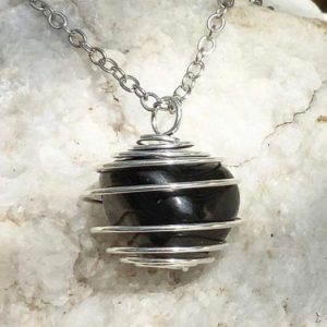 Apache Tear Necklace with Info. Card & Pouch Gift Box | Natural genuine Apache Tears necklaces. Buy crystal jewelry, handmade handcrafted artisan jewelry for women.  Unique handmade gift ideas. #jewelry #beadednecklaces #beadedjewelry #gift #shopping #handmadejewelry #fashion #style #product #necklaces #affiliate #ad