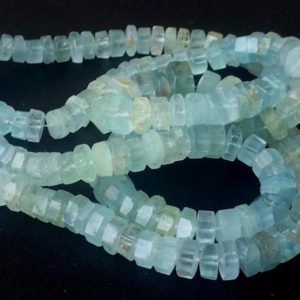 6-9mm Rare Aquamarine Faceted Tyre Beads, Natural Aquamarine Beads, Aquamarine For Jewelry, Mily Aquamarine Bead (4IN T0 16IN Option) – PNG4 | Natural genuine faceted Aquamarine beads for beading and jewelry making.  #jewelry #beads #beadedjewelry #diyjewelry #jewelrymaking #beadstore #beading #affiliate #ad