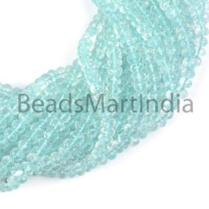 Shop Aquamarine Faceted Beads! Natural Aquamarine Rondelle Shape Beads, Faceted Aquamarine Beads, 6-7MM Faceted Rondelle Aquamarine, Aquamarine Beads | Natural genuine faceted Aquamarine beads for beading and jewelry making.  #jewelry #beads #beadedjewelry #diyjewelry #jewelrymaking #beadstore #beading #affiliate #ad