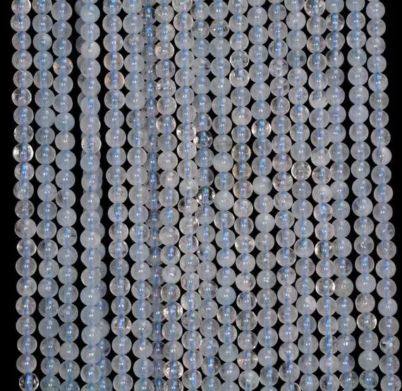 2mm Aquamarine Gemstone Grade Aa Blue Round Loose Beads 15 Inch Full Strand (90189227-107)