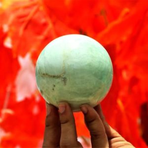 Shop Aragonite Shapes! Large 85MM Natural Blue Aragonite Stone Metaphysical Healing Power Sphere Ball | Natural genuine stones & crystals in various shapes & sizes. Buy raw cut, tumbled, or polished gemstones for making jewelry or crystal healing energy vibration raising reiki stones. #crystals #gemstones #crystalhealing #crystalsandgemstones #energyhealing #affiliate #ad