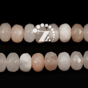 Shop Aventurine Faceted Beads! Aventurine,15" full strand pink Aventurine faceted rondelle bead,abacus bead,space bead,gemstone beads,4x6mm 5×7-8mm 6x10mm 8x12mm | Natural genuine faceted Aventurine beads for beading and jewelry making.  #jewelry #beads #beadedjewelry #diyjewelry #jewelrymaking #beadstore #beading #affiliate #ad