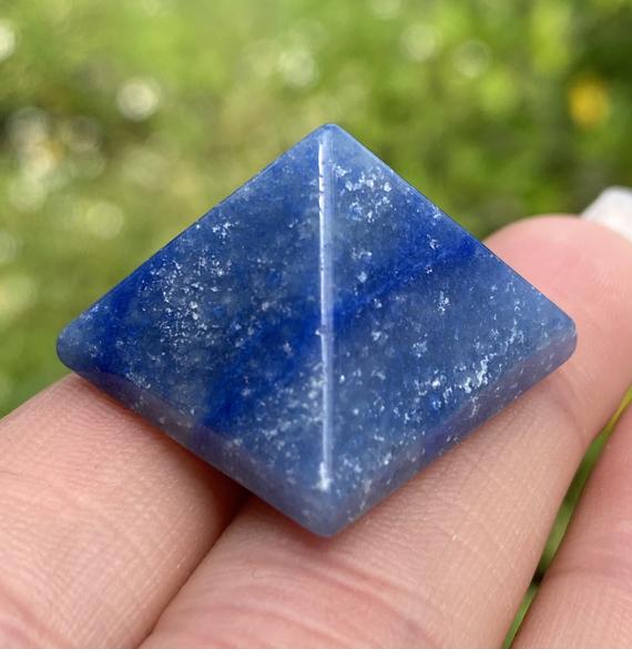 Blue Aventurine Pyramid, Aventurine, Pyramids, Power Point, Blue Aventurine Point, Crystal Pyramid, Energy Point, Mini Pyramid