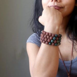 Shop Bloodstone Bracelets! Green Bloodstone & Red Lava Bracelet, Rugged Earth Nature Lover Stones | Natural genuine Bloodstone bracelets. Buy crystal jewelry, handmade handcrafted artisan jewelry for women.  Unique handmade gift ideas. #jewelry #beadedbracelets #beadedjewelry #gift #shopping #handmadejewelry #fashion #style #product #bracelets #affiliate #ad