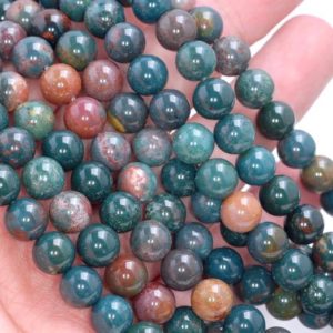 Shop Bloodstone Round Beads! Natural African Blood Stone Green Red Gemstone Grade Aa Round 4mm 6mm 8mm 10mm Loose Bead 15 inch Full Strand BULK LOT 1,2,6,12 and 50(M28) | Natural genuine round Bloodstone beads for beading and jewelry making.  #jewelry #beads #beadedjewelry #diyjewelry #jewelrymaking #beadstore #beading #affiliate #ad