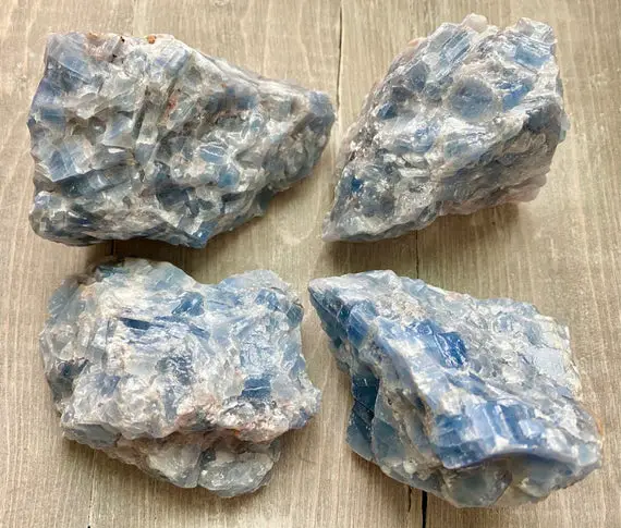 Blue Calcite Stone | Natural Rough Raw Gemstone Crystal