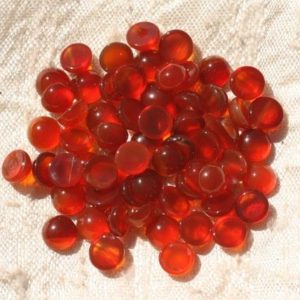 Shop Carnelian Round Beads! 2pc – Cabochon de Pierre – Cornaline Rond 6mm – 4558550017079 | Natural genuine round Carnelian beads for beading and jewelry making.  #jewelry #beads #beadedjewelry #diyjewelry #jewelrymaking #beadstore #beading #affiliate #ad